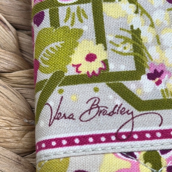 Vera Bradley Floral Pink and Green Women's Wallet - Picture 2 of 5